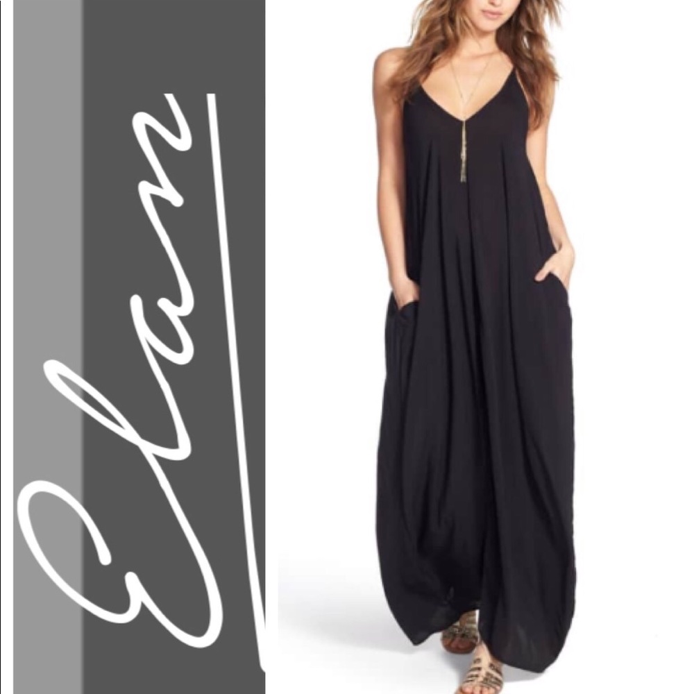 Elan V-Back Cover-Up Maxi Dress